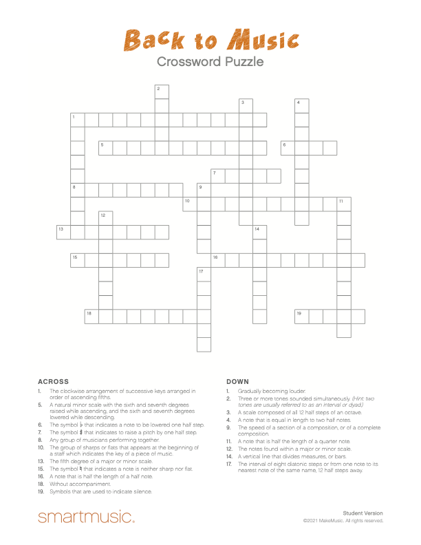 vocab crossword